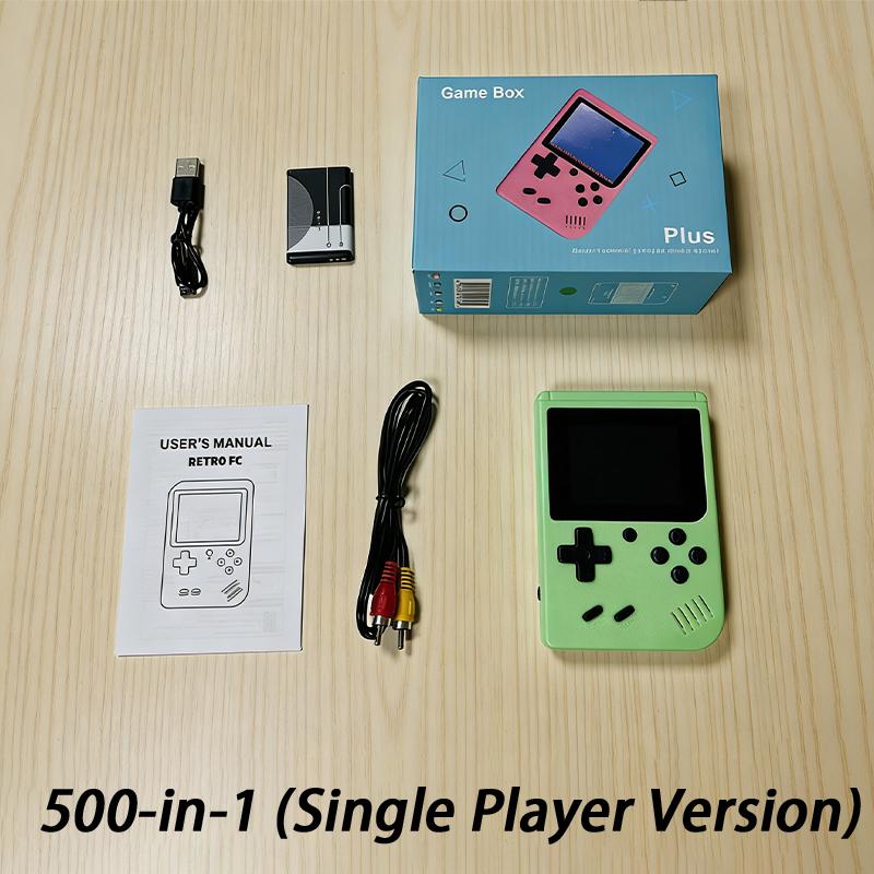 Portable Mini Handheld Video Game Console 8 Bit 3.0 Inch Color Lcd Kids Color Game Player 500 In 1 Games Single Player Version