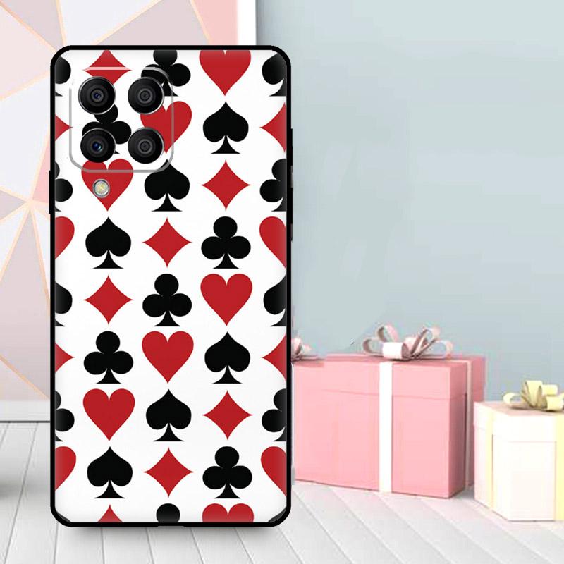 CASINO PLAYING CARDS Case For Samsung Galaxy M56 M52 M32 M53 M16 M11 M21 M31 M35 M12 M13 M14 M15 M36 M55 M34 M54