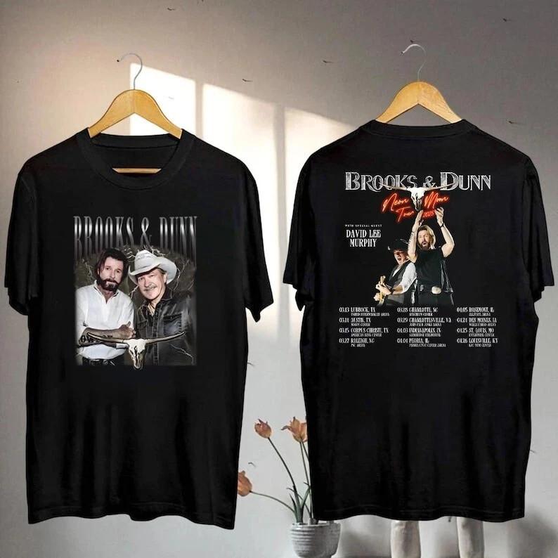 Brooks And Dunn Vintage Shirt Brooks and Dunn Neon Moon 2025 Tour Shirt Brooks Unisex T-Shirt S