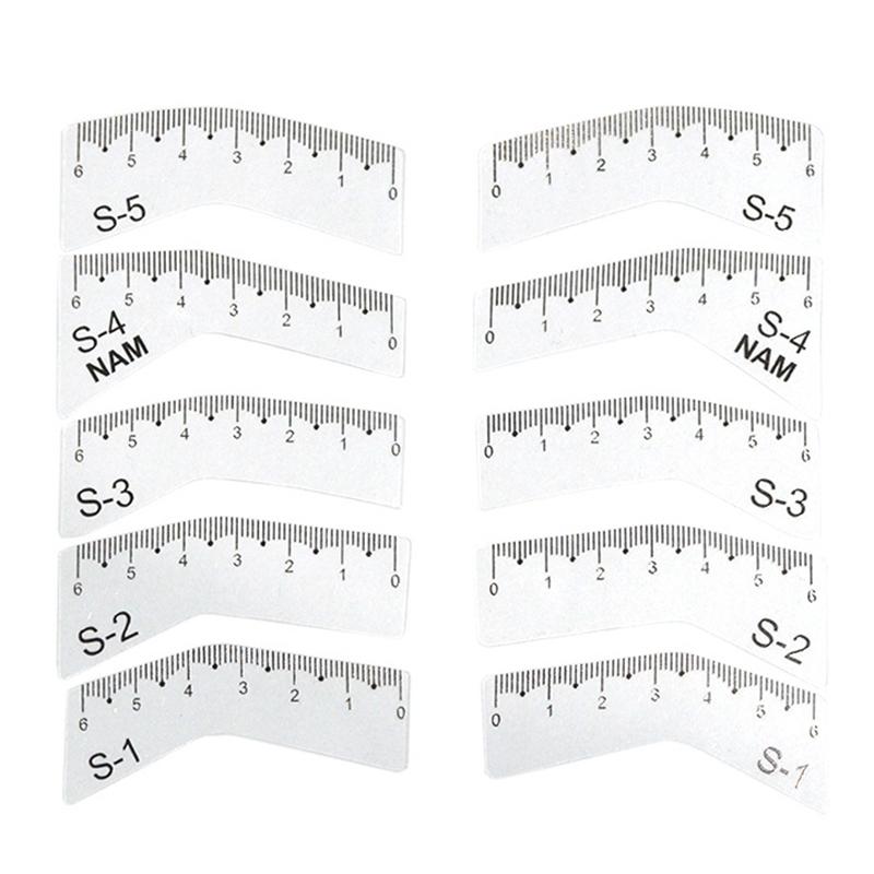 5 Pairs Women Reusable Diy Eye Brow Drawing Guide Styling Shaping Grooming Template Card Eyebrow Stencil Set Easy Make Up Tools