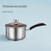 Non-Stick Stainless Steel Milk Pot for Babies - Ideal for Cooking, Heating Milk, and Instant Noodles