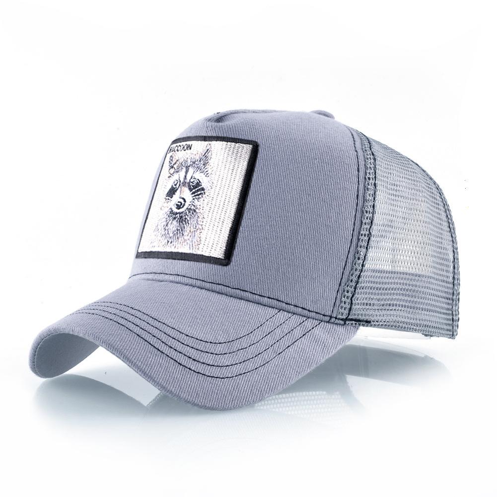 Trucker Fashionable Trendy Caps With Embroidery Animals Patch Four Seasons Adjustable Snapback Baseball Cap For Men Women Adjustable Visor Hat