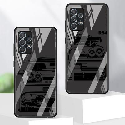 Phone Case for Samsung Galaxy A12 A10 A21 A06 A51 A52 A14 A30 A15 A50 A13 A20 A56 A35 A25 A36 A71 A16 A02 A73 A34 Creative Car