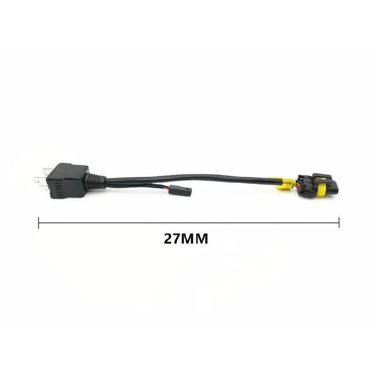 HID Xenon bulb H4 H/L wiring harness controller H4 flexible small relay cable wires H4 Bi-xenon small cable wires