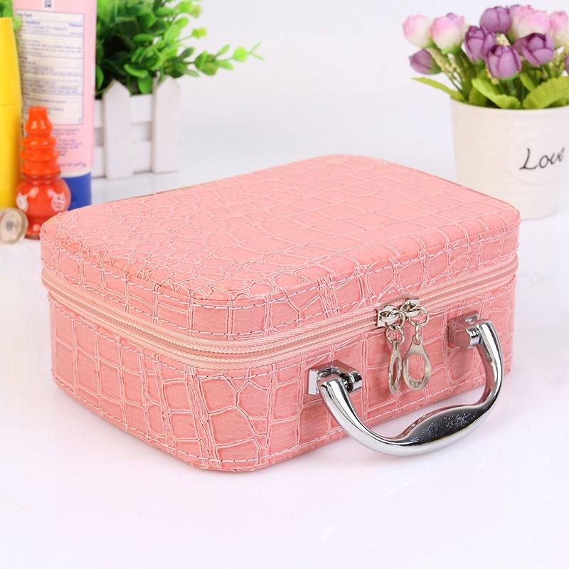 2020NEW Fashion Cosmetic Makeup Box Case Toaletowe organizery Torebka do przechowywania ze wzorem lustra