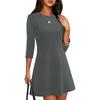 Women's Fashion -Color Casual Dress