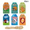 Paper Themed Rugby Hang Tag Party Decorations For Event Setup