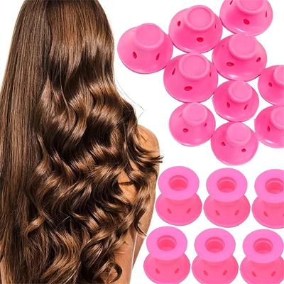 10/20 Stück Pilz Lockenwickler Weiche Sanfte Haarpflege-Roller Rutschfeste Silikonwellenformer für Einfaches DIY-Styling Lockenwerkzeuge