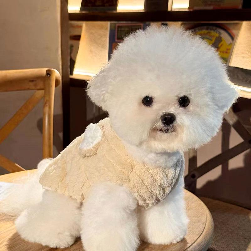 Tractionable Dog Clothes Teddy Bichon Pomeranian Small Dog Schnauzer Cat Autumn Pet Autumn And Winter Clothing