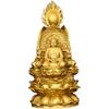 Solid Brass Backlit Three-Faced for Home Living Room Shop Statue Shakyamuni Buddha Ksitigarbha Bodhisattva