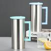 Stainless Steel Metal Water Bottle Flip Top Lids Cold Brew Coffee Maker  Juice