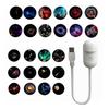2 In 1 Projector Lamp: Bedroom Night Light USB Starry Sky Mood Light Portable LED Lamp   Suitable for Bedrooms Ceilings Cars and Interior Decor