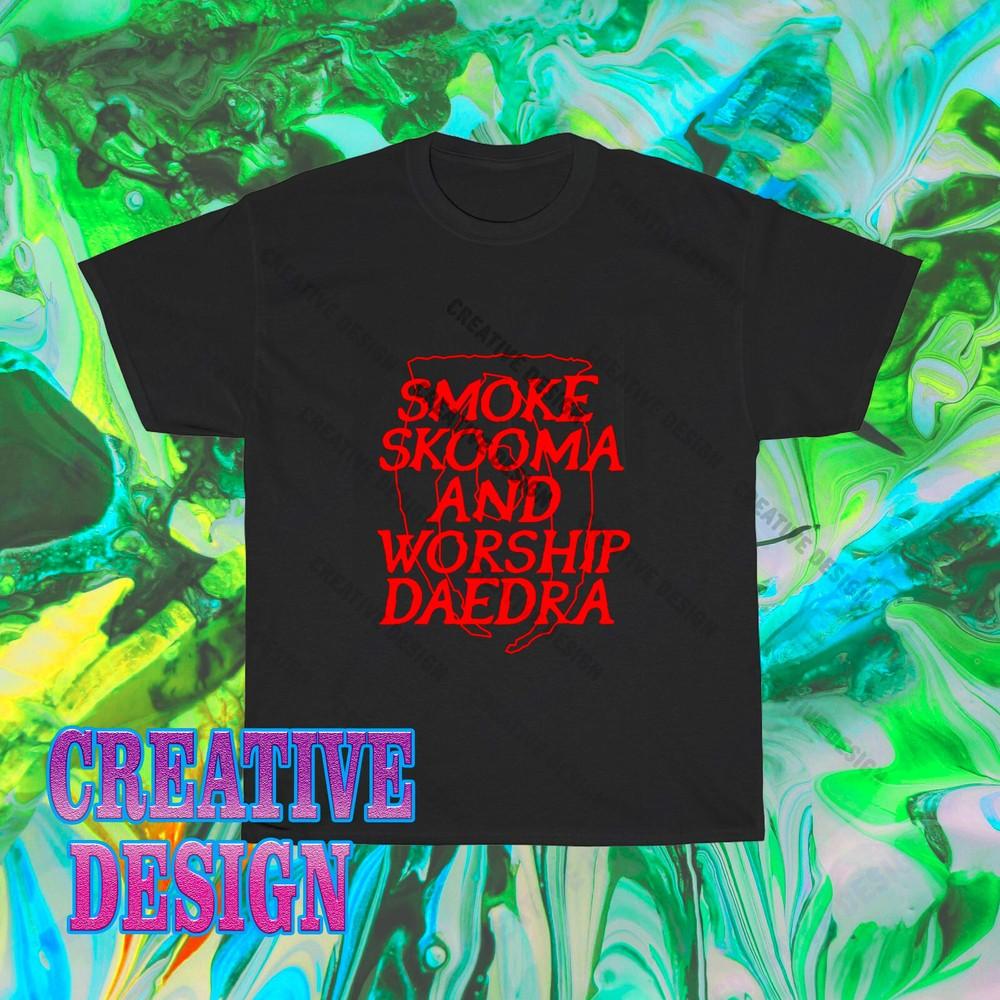 

Brand New Smoke Skooma Worship Daedra T-Shirt Funny Size S to 5XL L