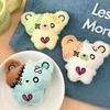 1Pc Mini Cartoon Plush Bear Doll Toy Keychain Sweet Cute Bag Pendant Charms Car Keyring Accessories For Girl Couples Kawaii Gift