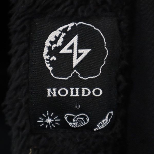 NOUDO made in Japan Stainless collar coat black Half bore back Men's Used