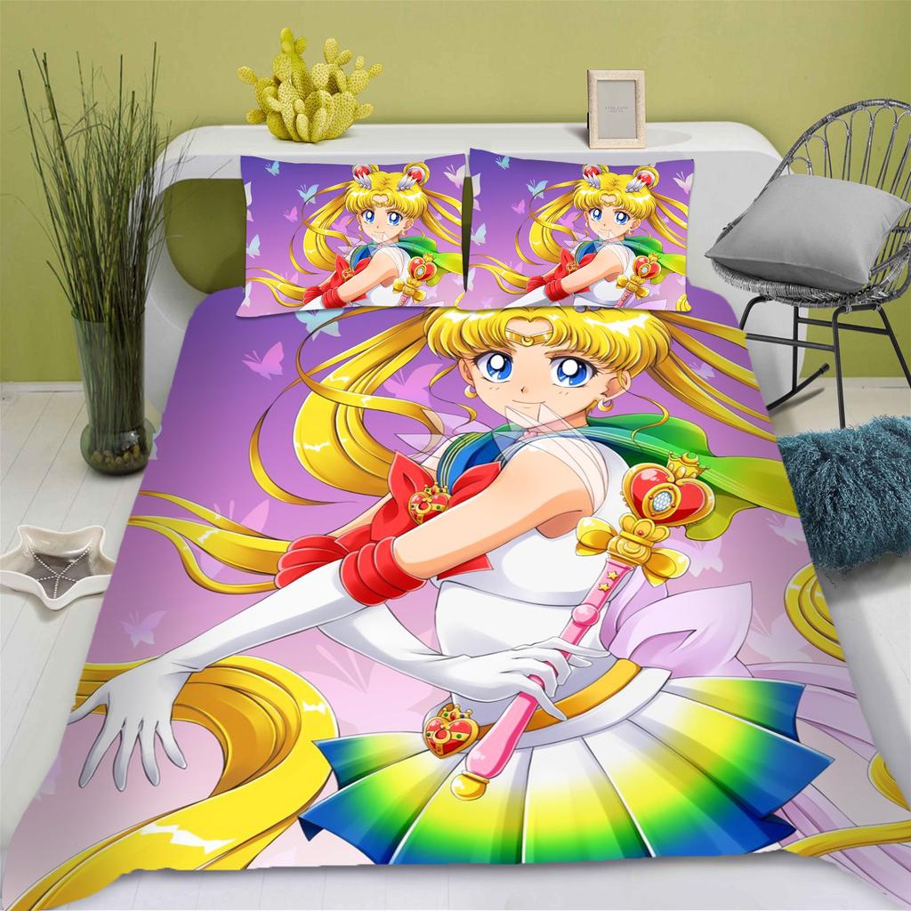 3-Piece Set 1 Quilt Cover  3d Children'S Bedding Set  100% Polyester Duvet Cover Suitable For Children And Adults Home