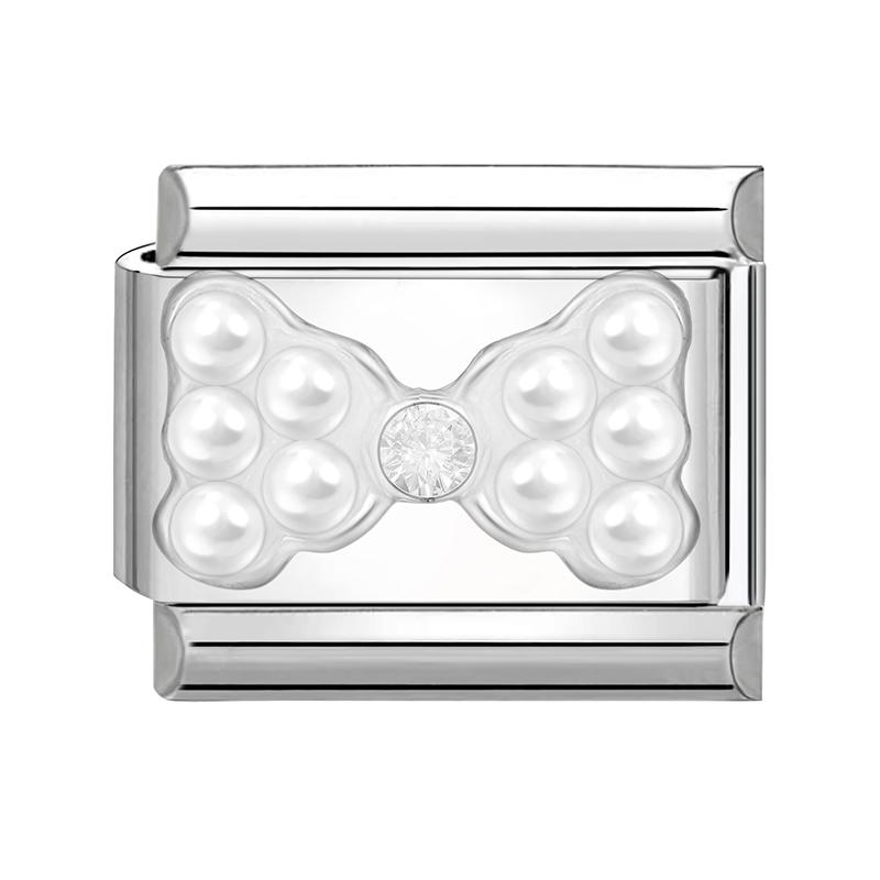 Fashion Heart Bow Knot Butterfly Star Rose Flowers Italian Charm Links Fit 9mm Stainless Steel Bracelet Women DIY Making Gift