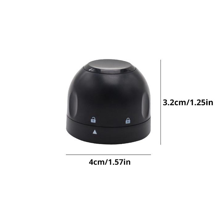 1pc Black Domestic Kitchen Sealing Red Wine Bottles Stoppers Mini Preservation Spin Leak Proof Wine Champagne Stoppers Cap