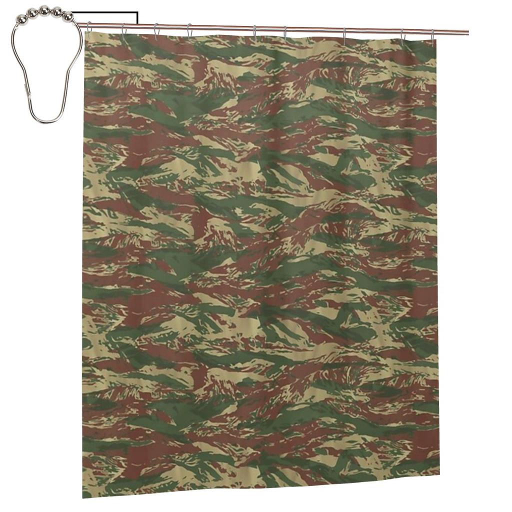 Tenda da Doccia Militare Camouflage Esercito Sfondo Camo Bagno Poliestere Impermeabile Tende da Bagno Con Ganci