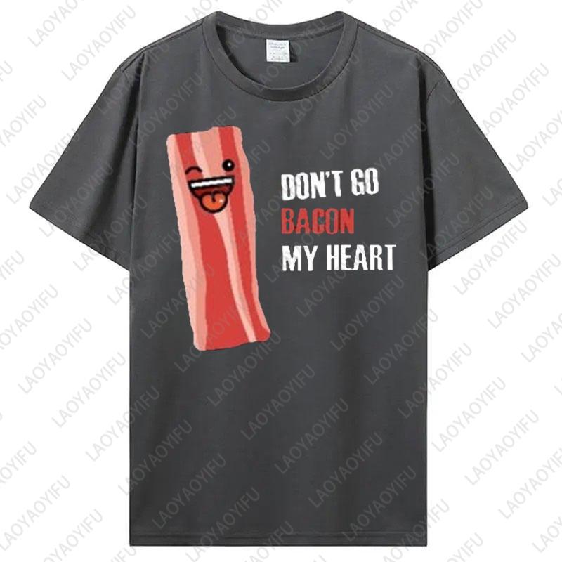 Funny Couple Unisex Adult Cotton TShirts His Hers Matching Shirt Boyfriend Girlfriend Fried Eggs with Bacon Casual Lovely Tee