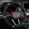 Universal Auto Lenkradabdeckung, Rutschfestes Polyester, Strapazierfähiger Griff, Automobil-Innenzubehör, Ohne Innenring, für Verschiedene Fahrzeugmodelle