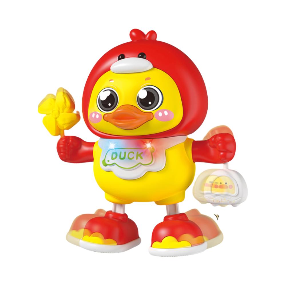 

Crawling Training Electric Duck Toy Cute Shape Singing Dancing Toy Dancing Duck Toy Children Gift червоний