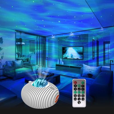 New Dreamlike Atmosphere Fantasy Star Projector Light with Speaker for Relaxation and Sleep, 14 Colours, White Noise Timer - Cre