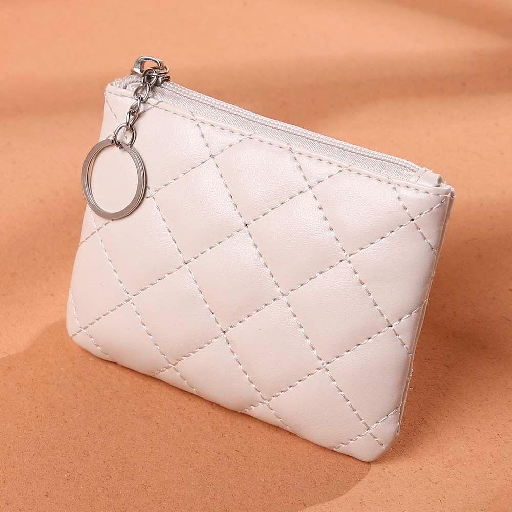 Ladies With Zipper Gift PU Leather Card Case Money clips Key Wallets Women Coin purse Mini Coin Bag