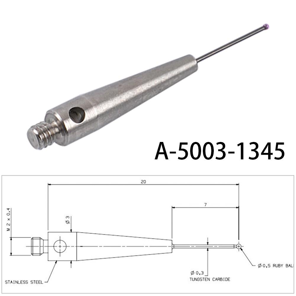 M2 CMM-Sondenstifte, 0,5-mm-Kugel, Schaft aus Wolframkarbid, kompatibel A-5003-1345