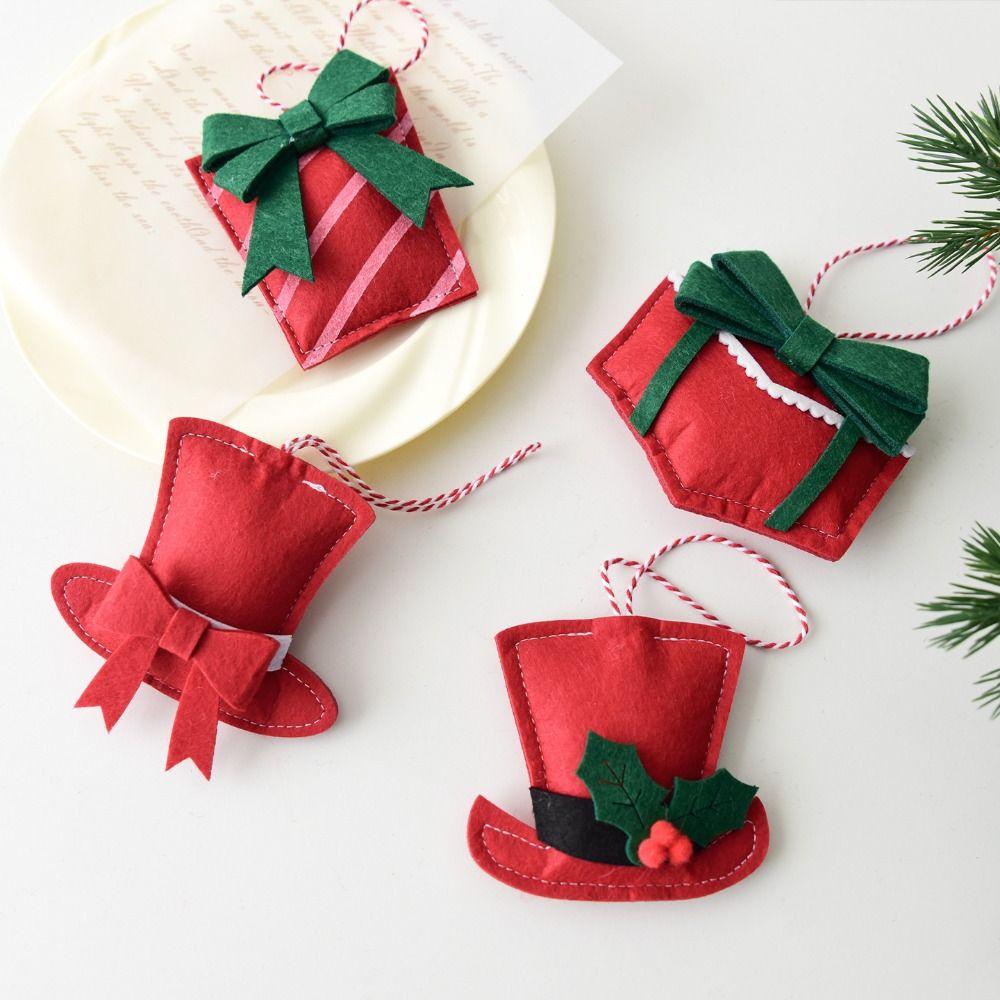 Small Christmas Decoration Gift Box Christmas Tree Decoration Mini Christmas Gift Pack  Home Decor