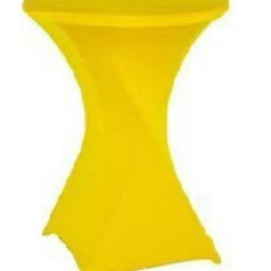 Stretch-Cocktailtischhusse, Hohe Runde Bartischdecke, Banketttischdecke