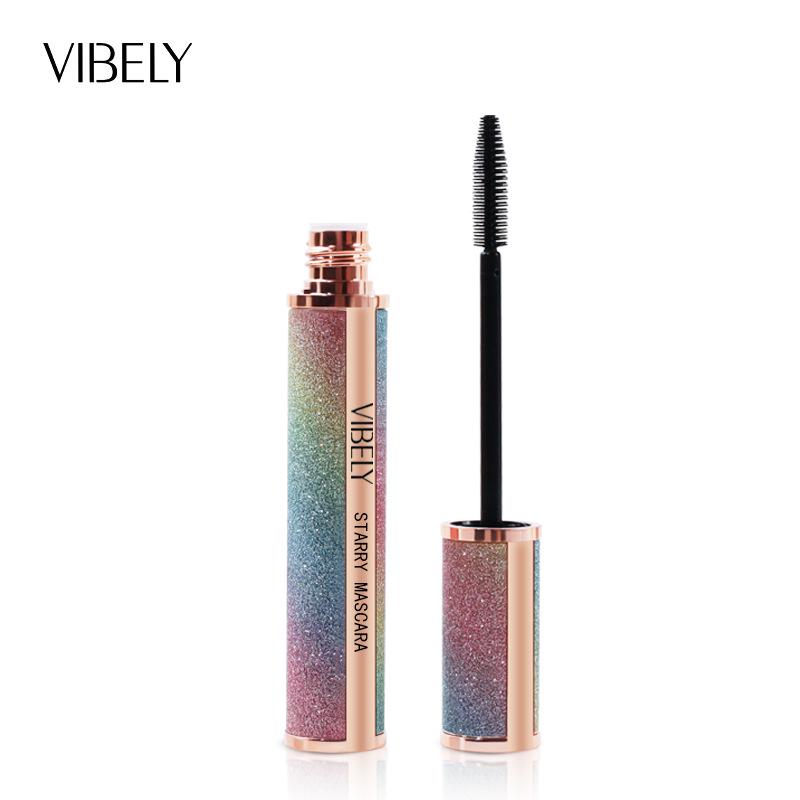 VIBELY Sternenhimmel Wasserdichte Verlängernde & Verdichtende Mascara mit Wimpernprimer Chinese Box gray
