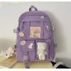Middle School Student Backpack For Girls Cute Bear Plush Toy Backpack Large Capacity Sweet Student Schoolbag