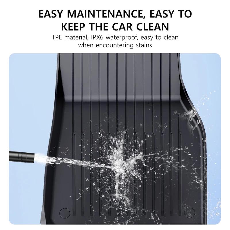 Floor Mats for New Tesla Model Y 2025+ Juniper 2025 Trunk Mats Double Menes Liners Left Right Hand Drive Car Interior Protect