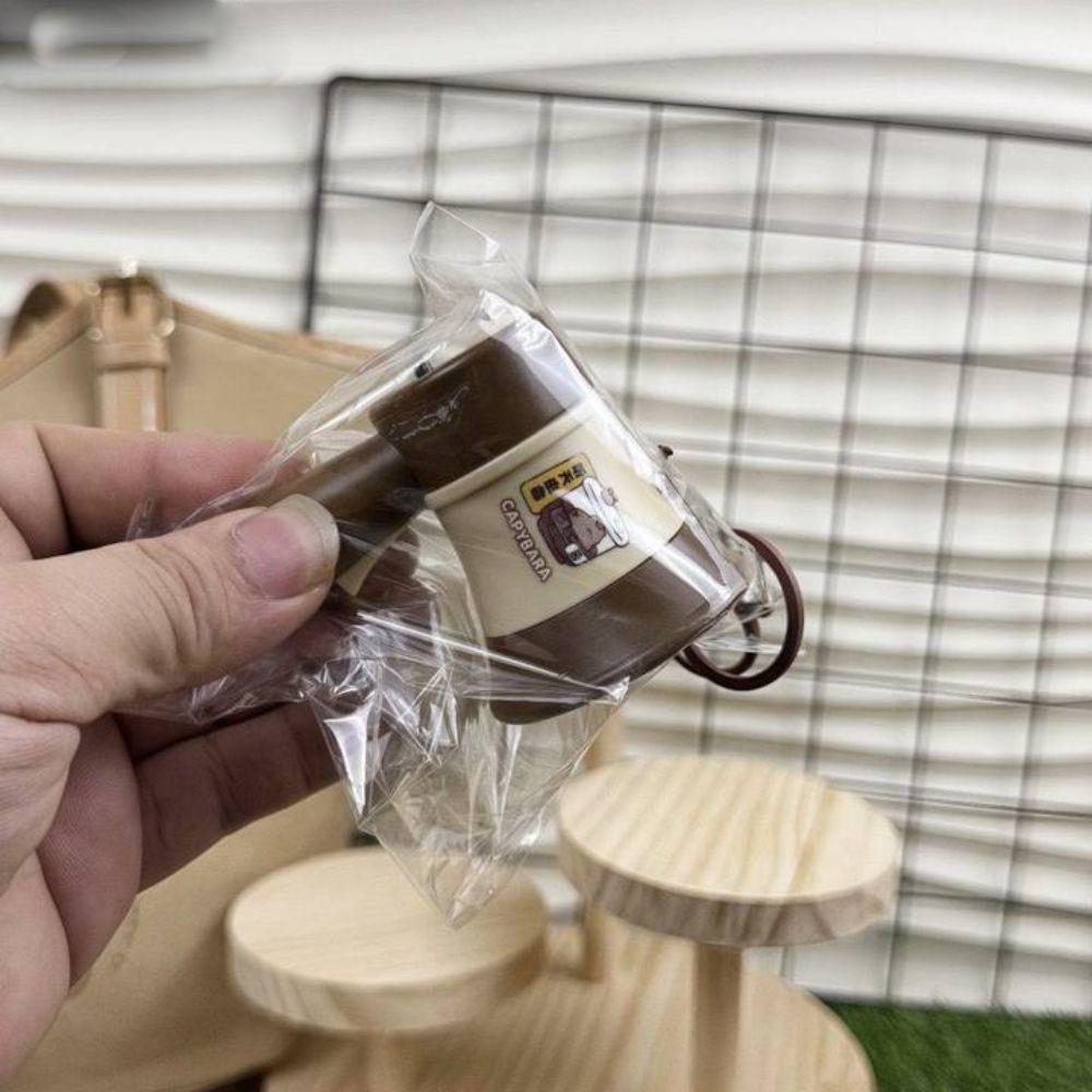 Cartoon Capybara Music Trumpet Key Chain Recording Handheld Speakers Toy  Friend Gift