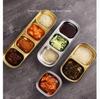 Stainless Steel Seasoning Dish Korean Metal Barbecue Sauce Dipping Dish Plate Kitchen Accessory