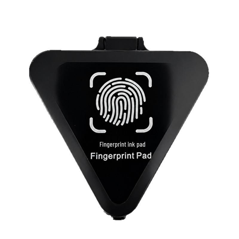 Mini Quick-Dry Fingerprint Ink Pad - Portable, Wash-Free, Anti-Counterfeit Stamp
