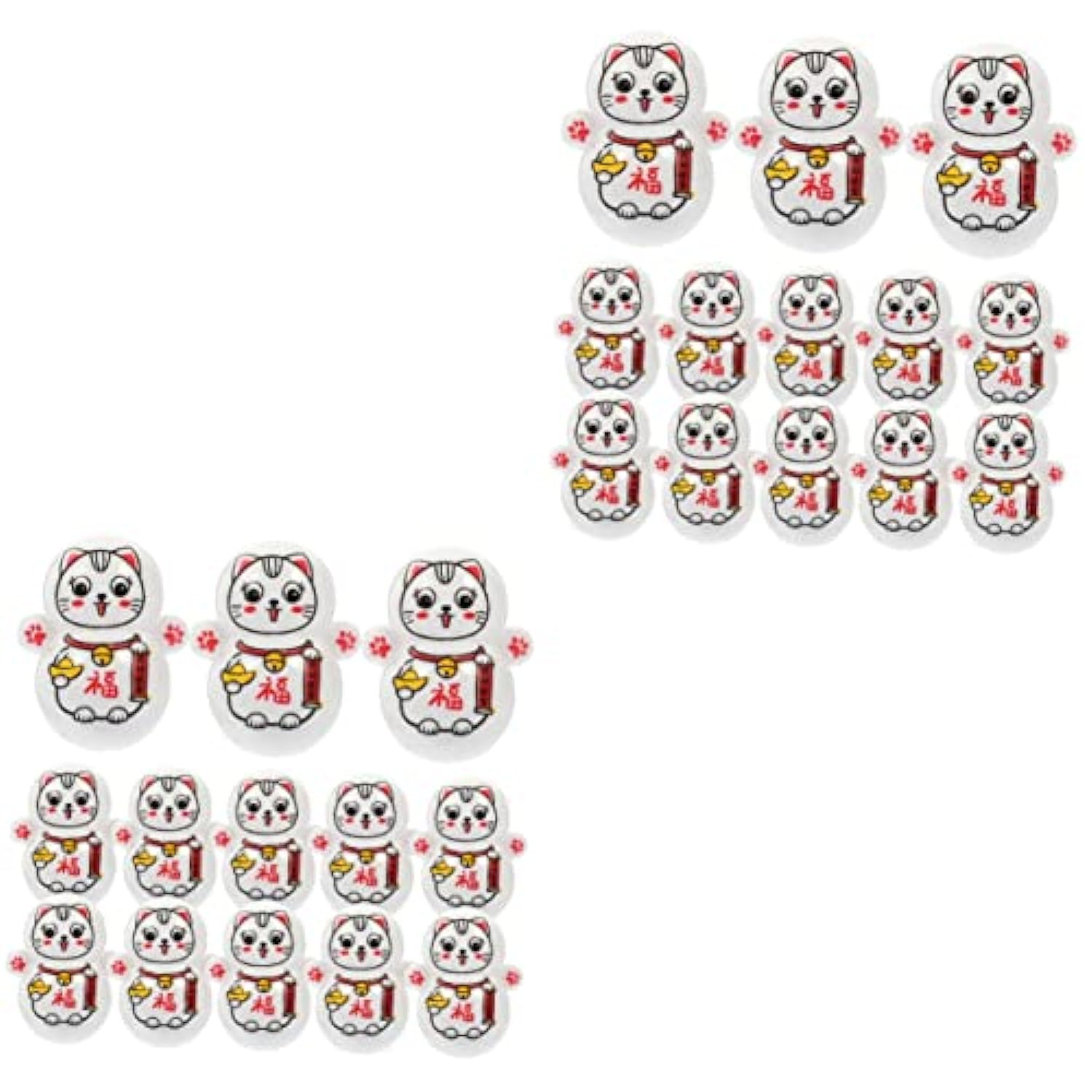 

Lucky Cat Tumbler Настольная игрушка Игрушка для украшения торта Мини-кошка Lucky Cat покачивающаяся игрушка Маленький стакан с орнаментом Декоративная фигурка кошки Качающаяся игрушка 26Pcs красный/белый