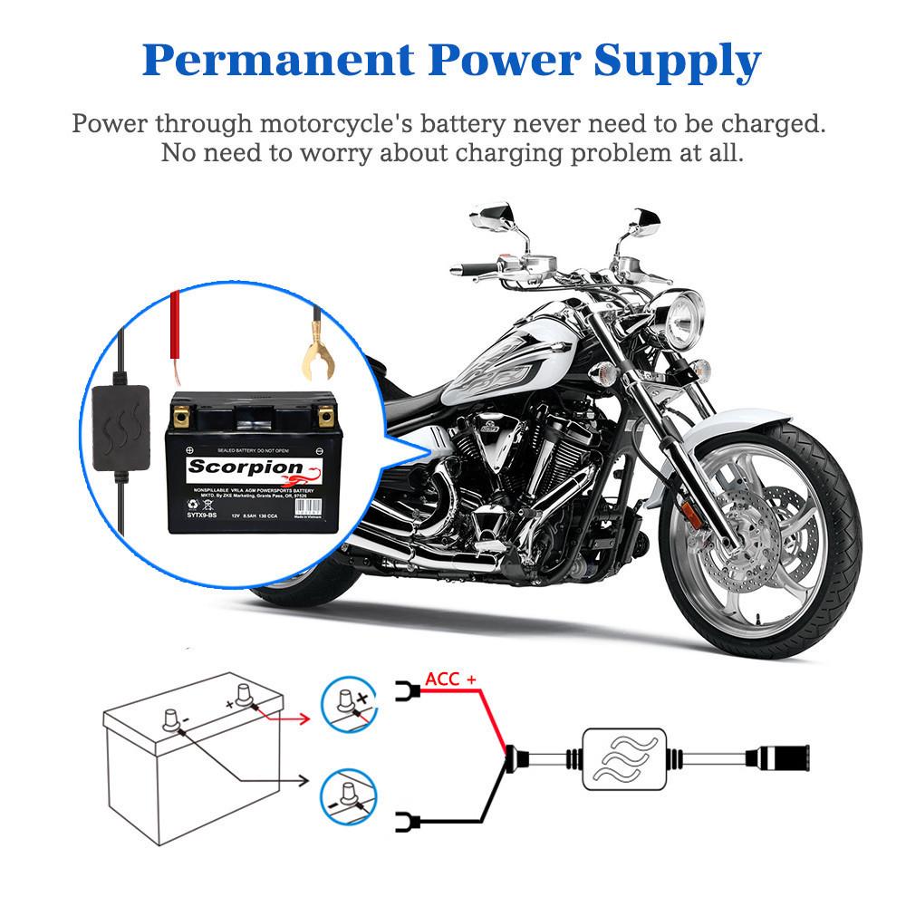 Dual Lens 3" Motorcycle Camera: HD, Waterproof, Front & Rear Recording, Anti-Shake