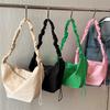 Korean Style Simple Cloud Shape Nylon Crossbody Bag With Puffed Design For Leisure
