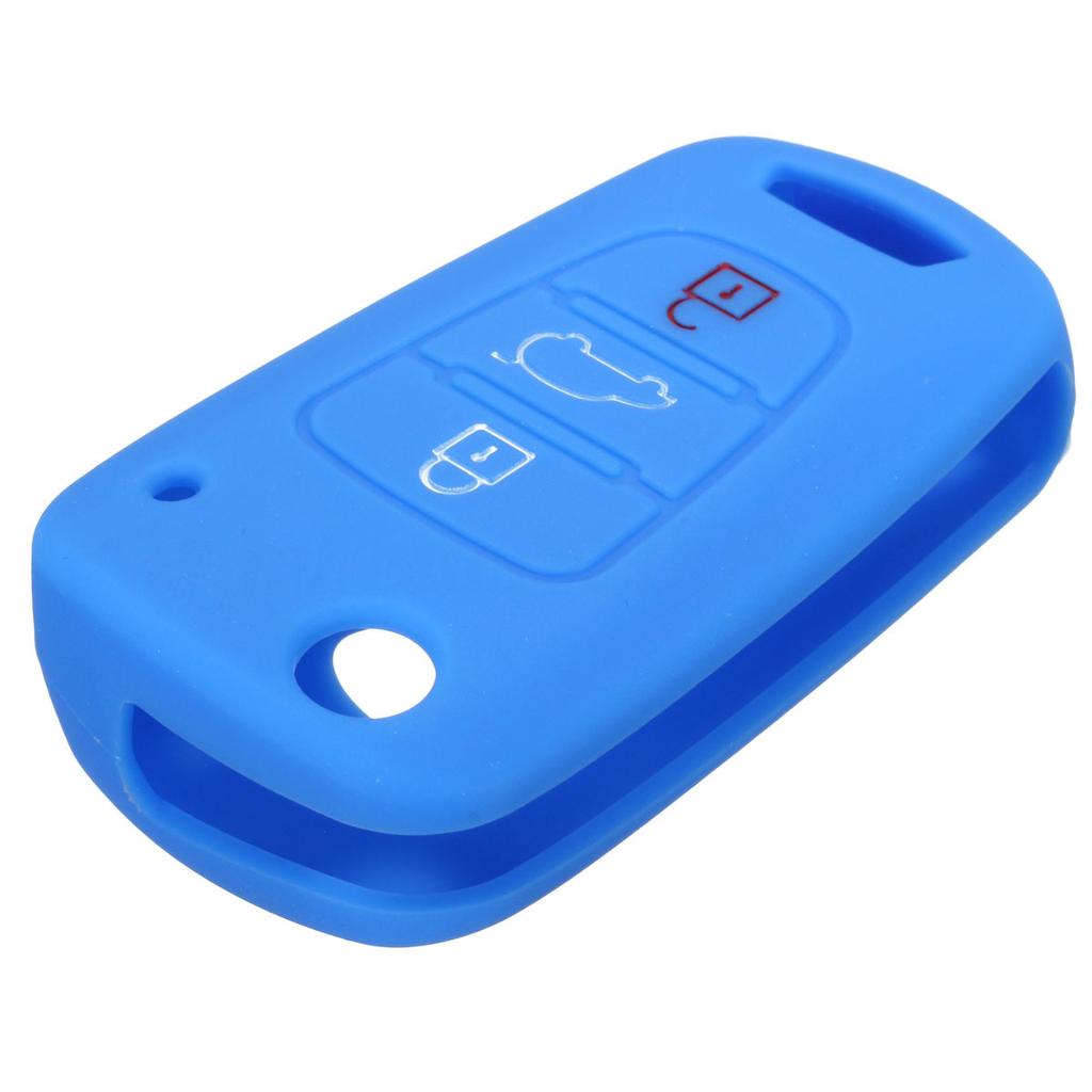 Silikonový 3B dálkový kryt Flip Key Fob Case pro Kia Sportage Soul Optima Sea Blue