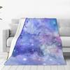 Galaxy Sky Print Flannel Blankets Quality Super Soft Colorful Milky Way Bedding Throws Travel Office Couch Bed Novelty Bedspread