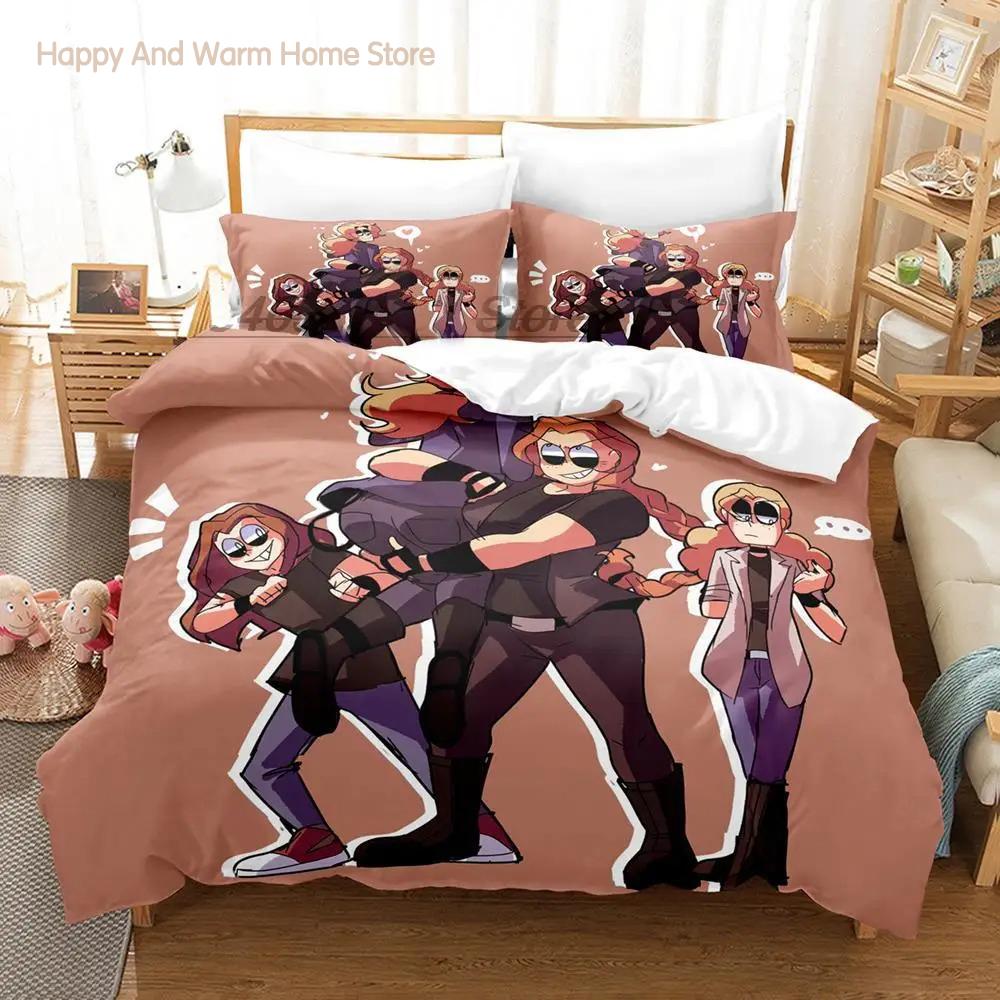 Metal Family Bedding Set Single Twin Full Queen King Size Bed Set Aldult Boy Bedroom Duvetcover Sets 3D Anime Bed Sheet Set