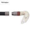 White Resin Snake Cobra Python Head Walking Cane Fashion Decorative Steel Stick Gentleman Elegant Cosplay Cane Knob Crosier 93cm