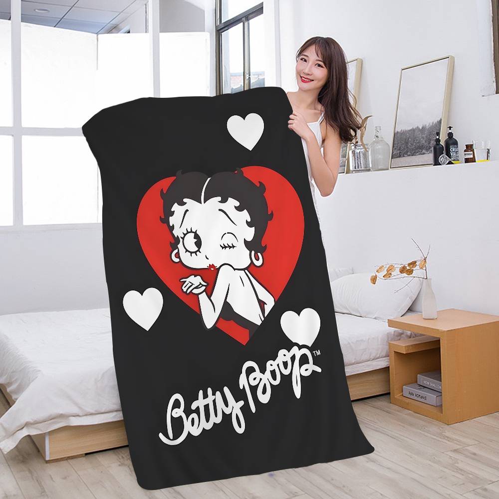 B-Betty Girl B-Boops Microfiber Beach Towel Absorbent Quick Dry Soft Yoga Swimming Resort Mountain Climbing Towel