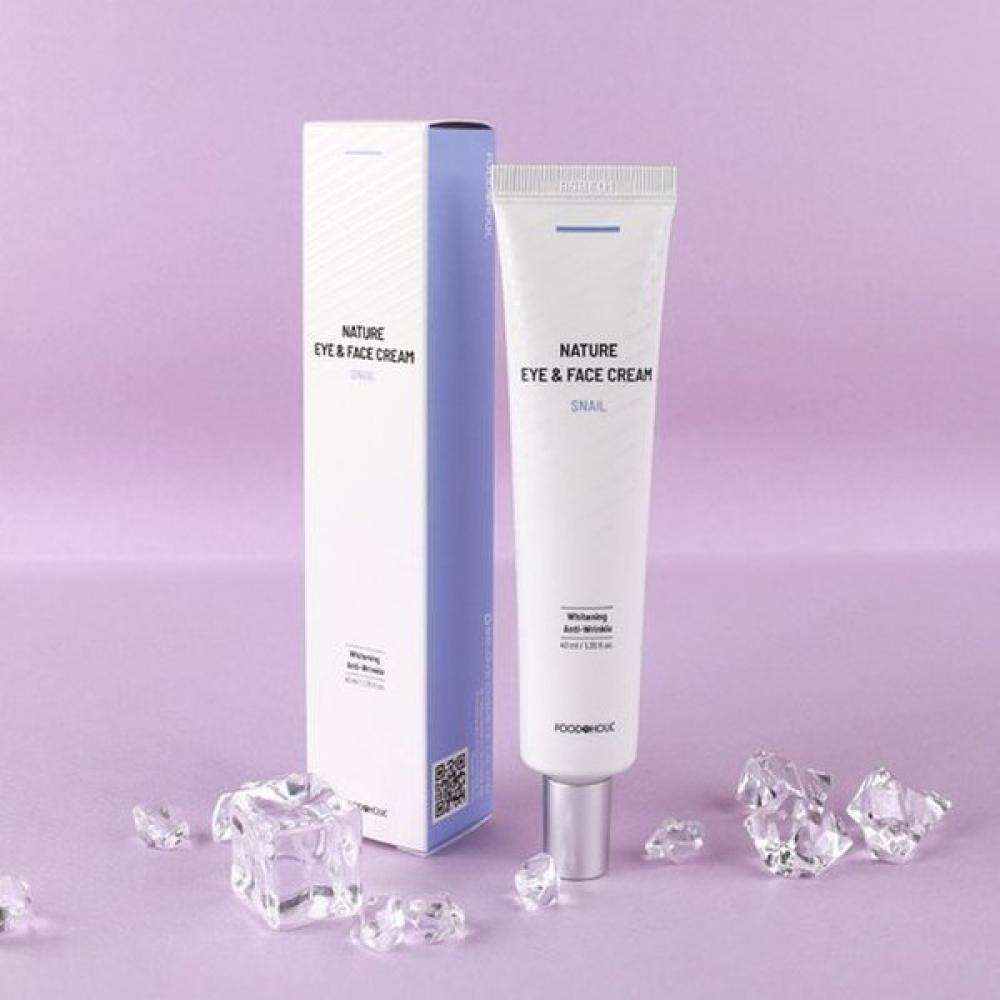 10 Pieces Nature Snail Eye And Face Eye Cream 40ml