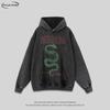 Oversized Cotton Hoodie Men Women Streetwear Loose Fit Vintage Washed Long Sleeve Graphic Sweatshirt Fall