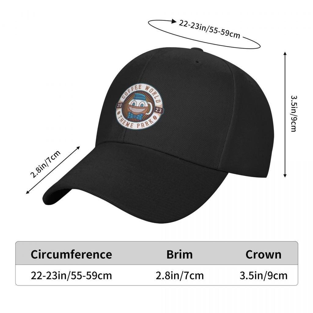 Watery Coffee World Emblem Baseball Cap hats on offer Unique hats western Hat Rugby Elegant Women's Hats Men's