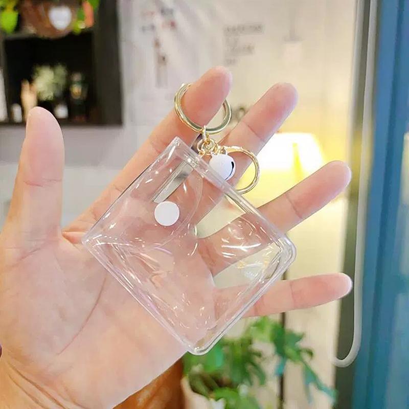 Transparent Mini Coin Purse Keychain Bag Charm Handbag Design Coin & Earphone Holder Novelty Miniature Purse Keychain