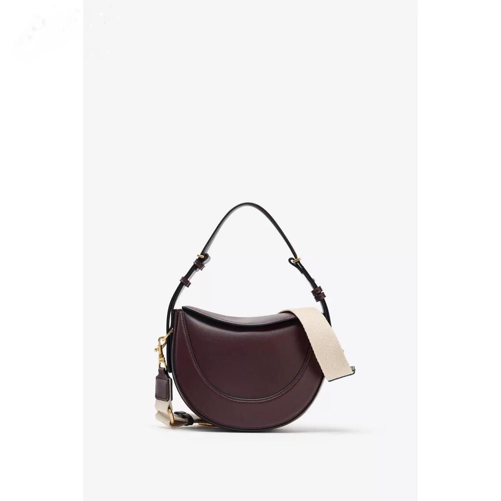 Borsa a Spalla a Mezzaluna in Pelle Liscia di Alta Qualità Moda Donna Sottobraccio Borsa a Tote Tracolla Borsa a Mano